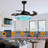 42" Dayrin 4- Blade LED Smart Bluetooth Crystal Celling Fan with Remote Control Included
