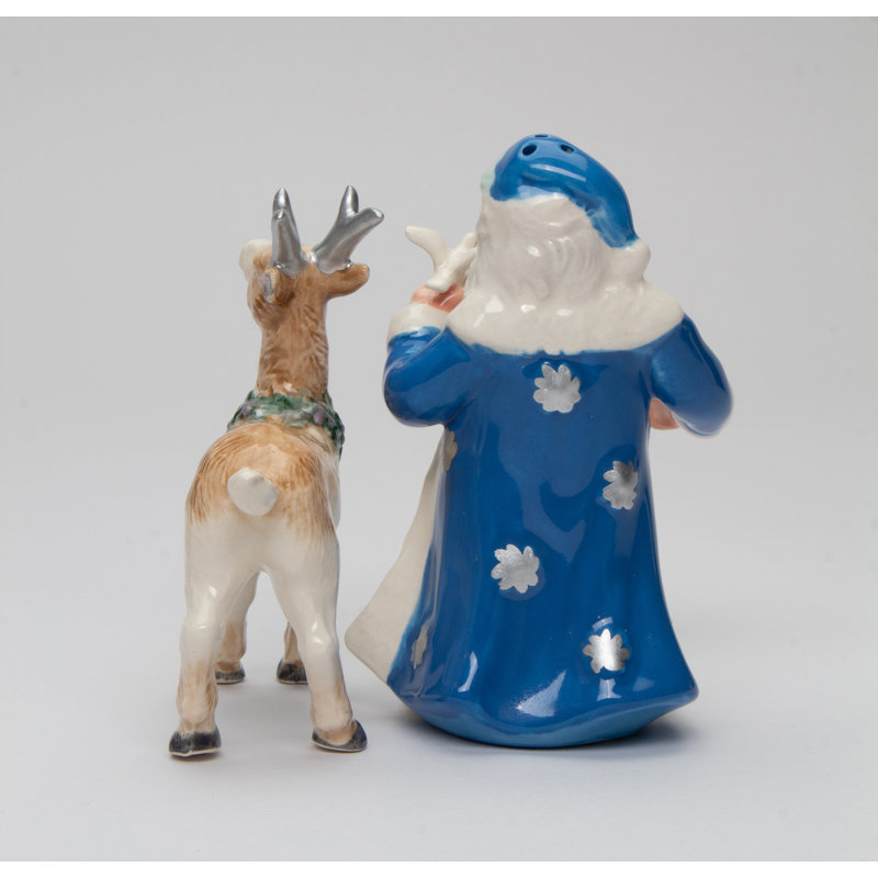 Sel et poivre bleu Père Noël et renne