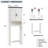 Farmhouse Over The Toilet Storage Cabinet, Wood Bathroom Cabinet With Adjustable Shelf-1487332518