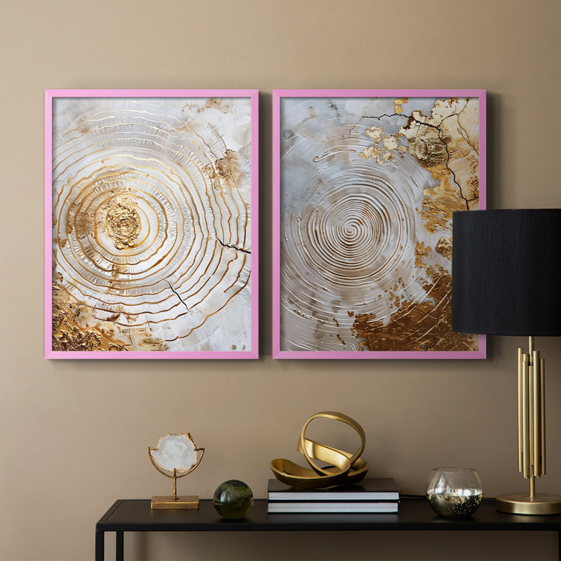 ABSTRACT Series CXLV - reproduction encadrée de qualité supérieure - prête à être accrochée - aucun clou requis - aucun clou requis
