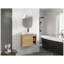 Meuble-lavabo mural 28 po avec lavabo en céramique blanche et porte à fermeture en douceur, emballage KD-1377077131