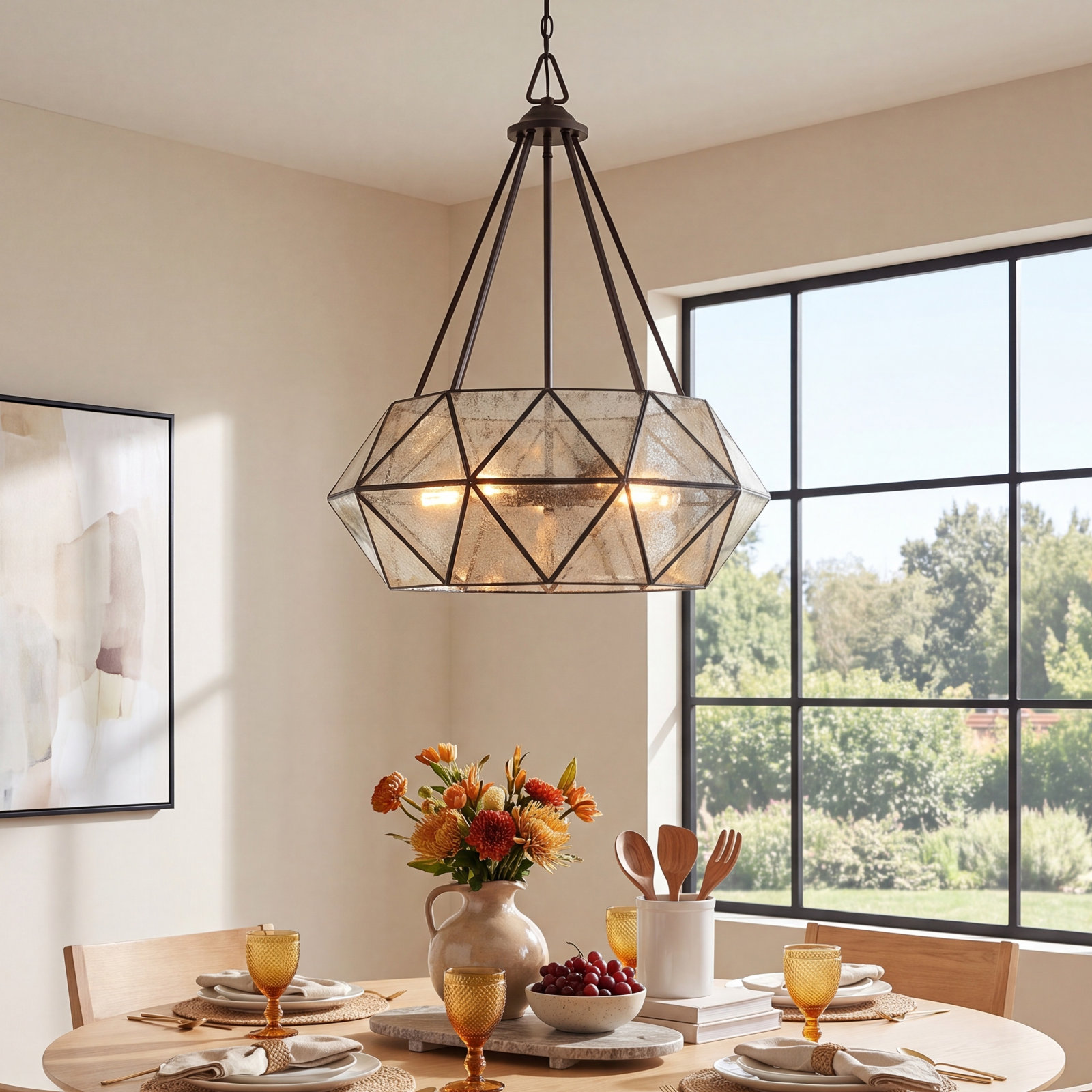 Sky 5 - Light Dimmable Geometric Chandelier