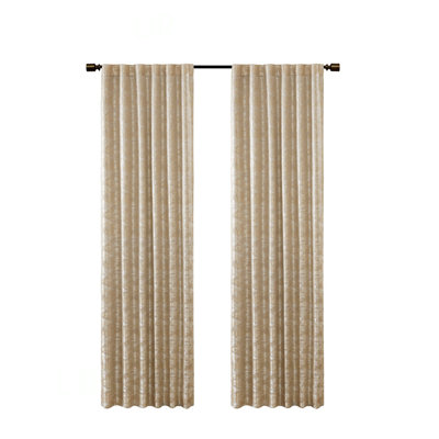 Panneau de rideau occultant avec passe-tringle Jacquard