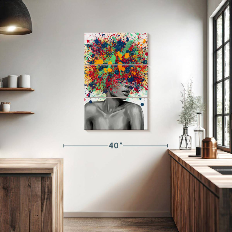 Leisha Abstract Buddha, 38" H x 24" W