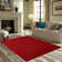 Latitude Run® Solid Color Custom Size Runner Area Rugs Red