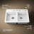 33" L x 22" W x 9-5/8" Top-Mount Double-Equal Kitchen Sink-11013542-19195761