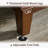 Modern Solid and Manufactured Wood Sideboard with Adjustable Shelves-1933282798