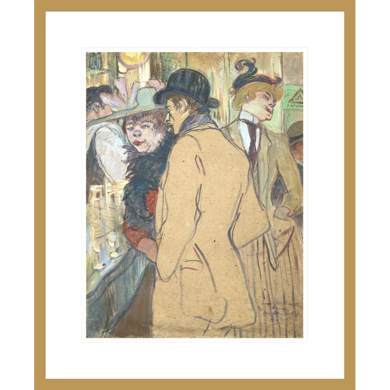 «Alfred la Guigne» par Henri de Toulouse-Lautrec, impression giclée encadrée, H 21,57 po x l 17,75 po