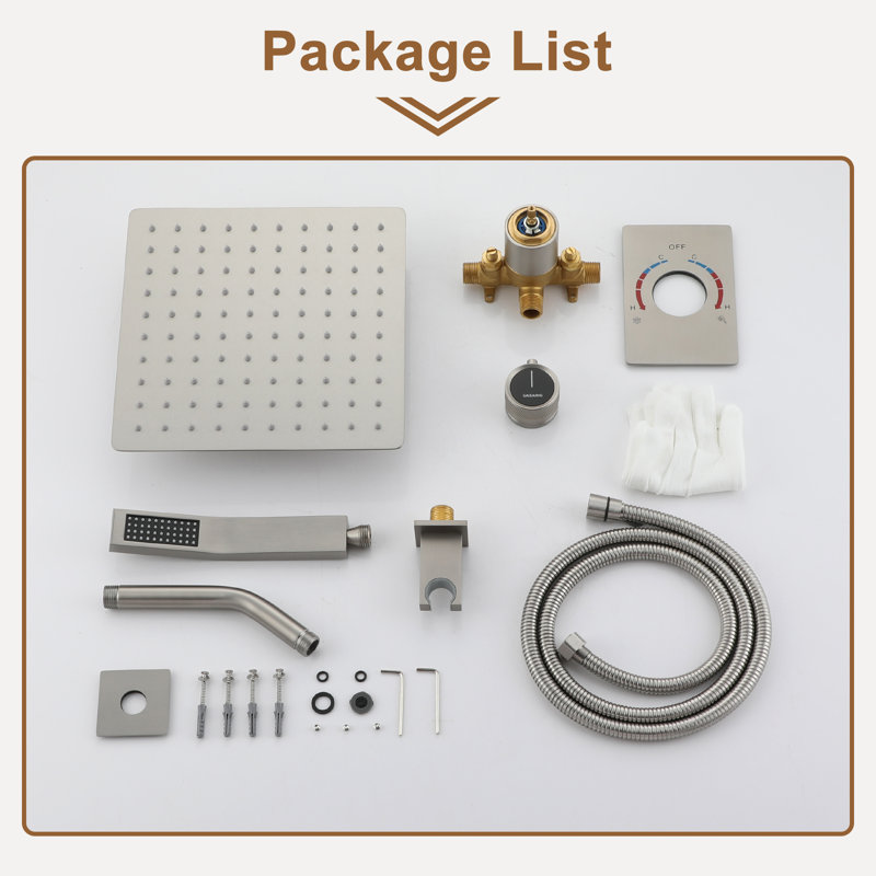 Pressure-Balanced (Temperature And Volume) All-In-One Kit with Rough in-Valve