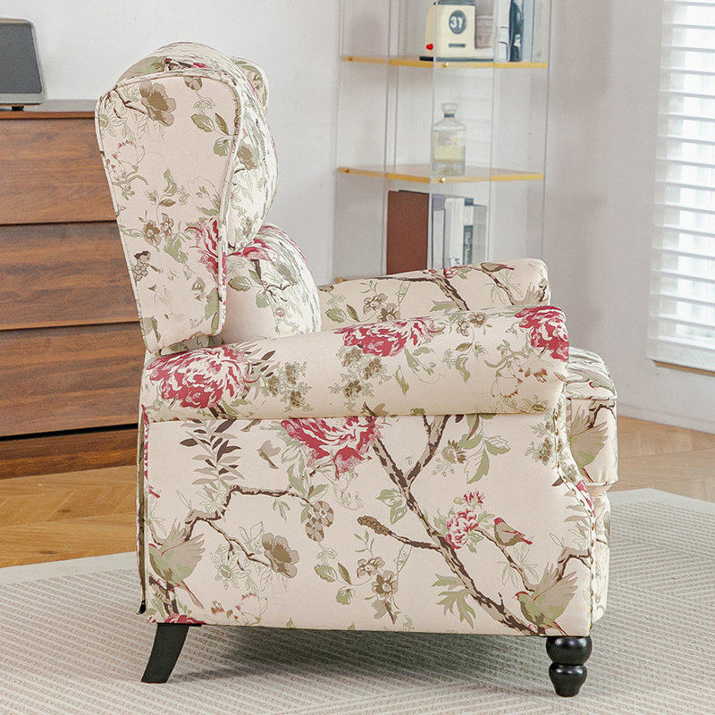 87.5cm Wide Glider Wing Chair Recliner