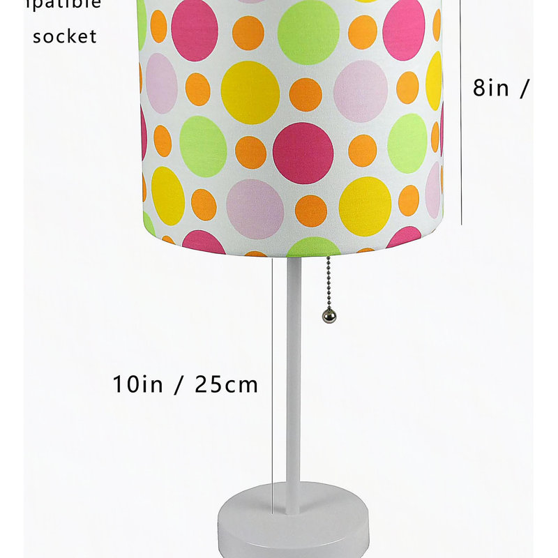 19"H WHITE PULL TABLE LAMP (1PC/CTN) (0.73/3.19)