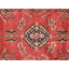 Hand Knotted Wool Oriental Area Rug in Rust And Navy