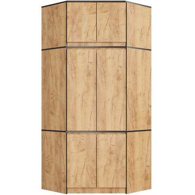 Breena 6 Door Manufactured Wood Wardrobe