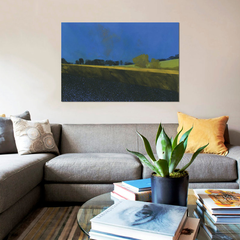 «Dark Earth» par Paul Bailey, reproduction d'art sur toile tendue, H 8 po x l 12 po x P 0,75 po, Toile tendue, Pas de tapis