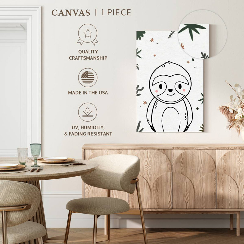 Paresseux pour chambre de bébé Ashelle, H 24 po x l 16 po