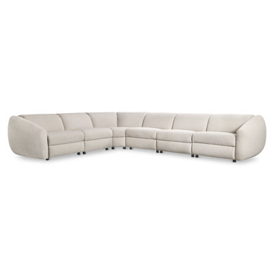 Bernhardt Avignon 5-Piece Fabric Power Motion Sectional