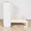 Lit escamotable, conception à pliage latéral peu encombrant, bois, éclairage DEL et port USB, moderne et contemporain, pièce multifonctionnelle-1501062361-1501062360