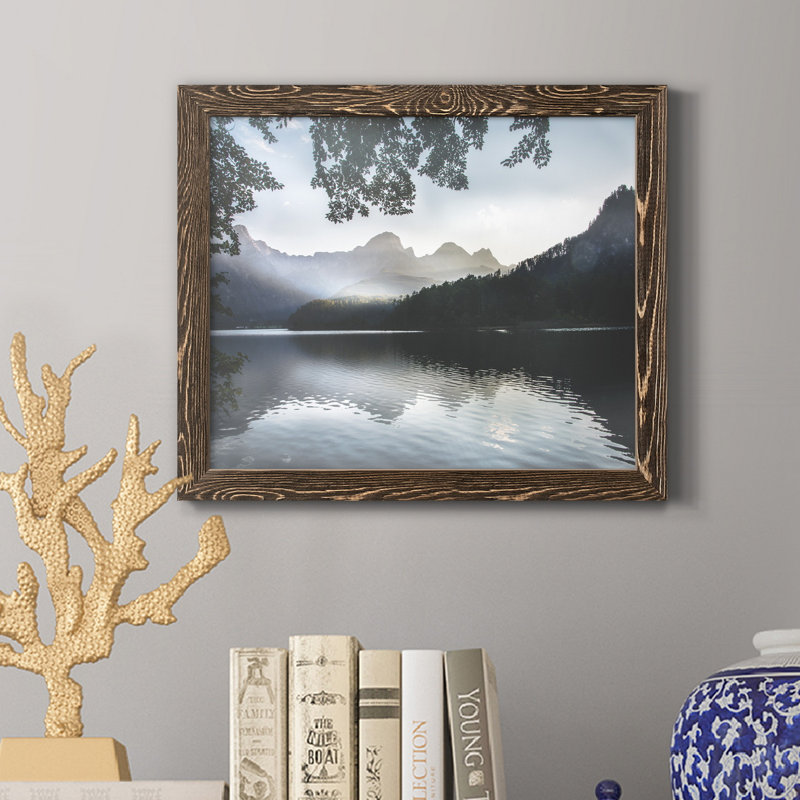 Day's End - Reproduction d'art graphique sur toile, H 20 po x l 17 po x P 1,5 po, Noyer