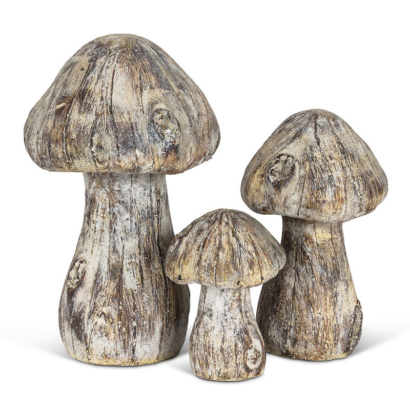 Décoration champignon Chatelet, H 7 po x l 3,5 po x P 7 po