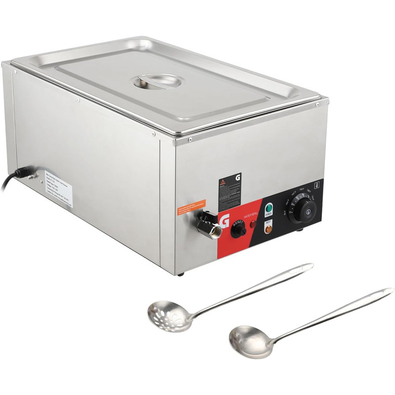 Réchaud commercial 20QT-1-Pan - Table à vapeur électrique, 1200W