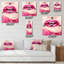 Gros plan sur Golden Woman Lips II - horloge murale moderne-579707031