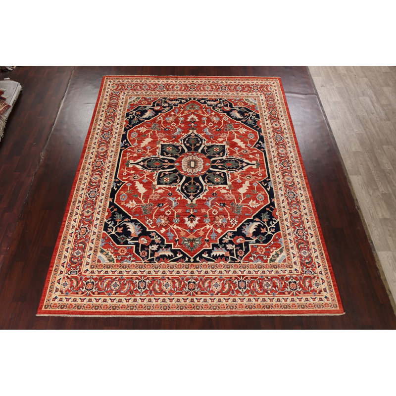 One-of-a-Kind 9'0" X 11'8" Wool Area Rug in Rust