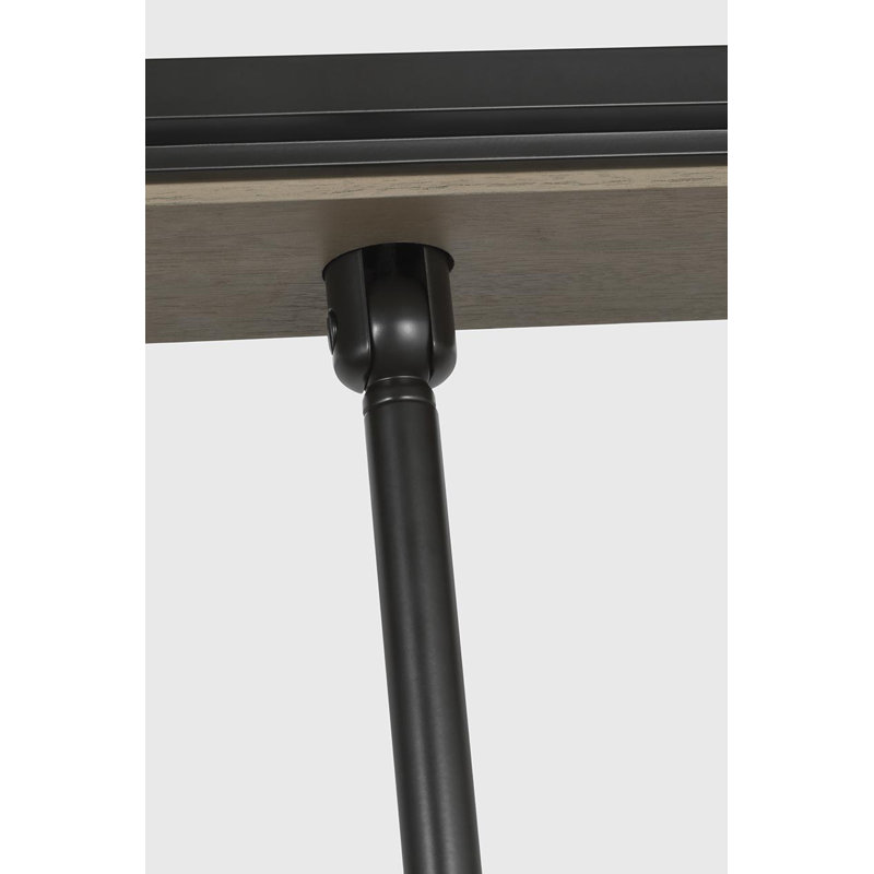 Anne-Marie Barton Remi 60" Linear Pendant, Matte Carbon and Warm Walnut