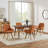 Aroya Linen Swivel Dining Armchair(Set of 4)-10961514