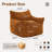 Set of 2 Oversized 46" Corduroy Foam Bean Bag Chair-746911275