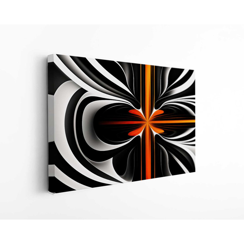 Endless Life Modern Abstract Illusion Design On Canvas Print, 16" H x 24" W