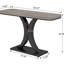Console compacte, table de vestibule de style industriel moderne, canapé robuste avec finition rustique
