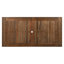 Ensemble 7 pièces de table de patio et chaises, ensemble de table de salle à manger en bois pour 6 avec trou pour parasol-1339593007