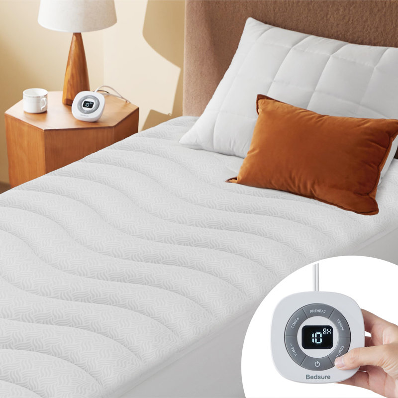 Bedsure Heated Mattress Pad With Memory & Preheat Function, Full