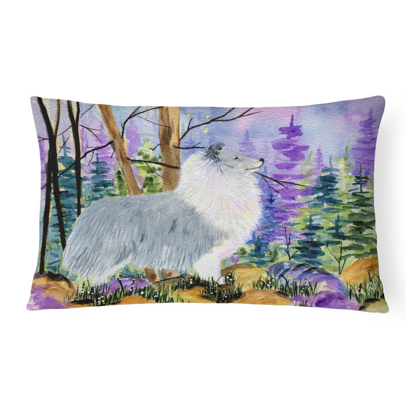 Sheltie Outdoor Throw Pillow