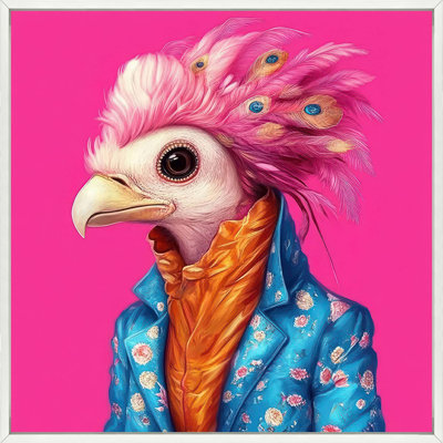 Whimsical Chirper 1 - Framed