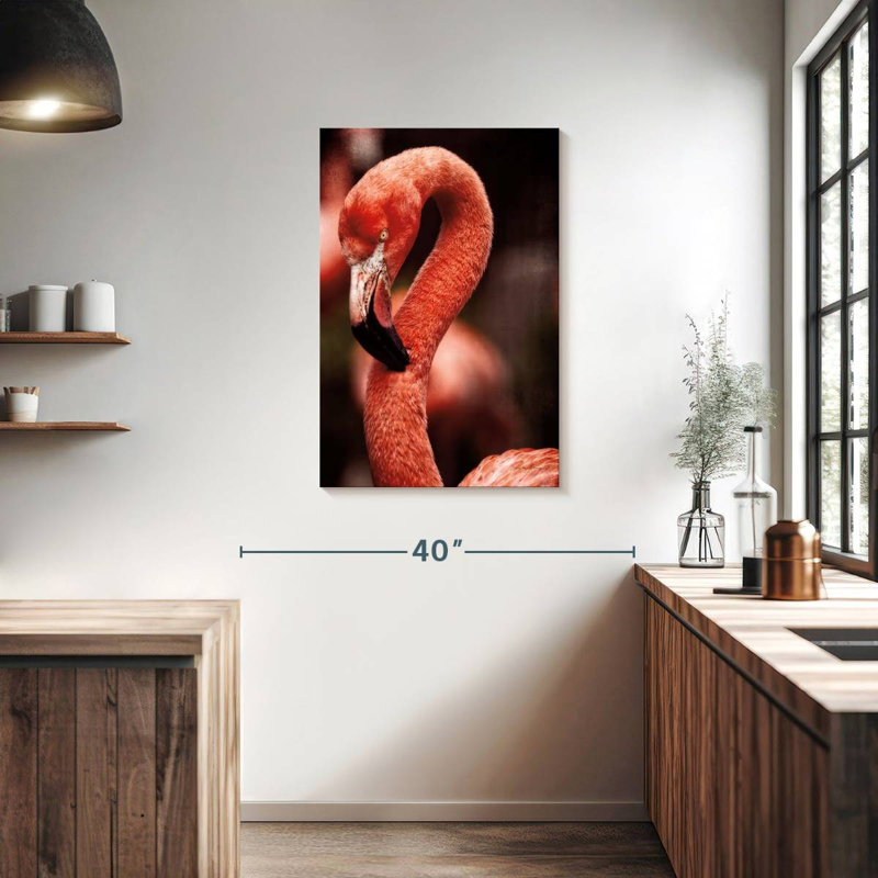 Brampt Caribbean Flamingo II, 36" H x 24" W