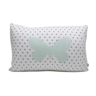 Cotton Blend Reversible Throw Pillow