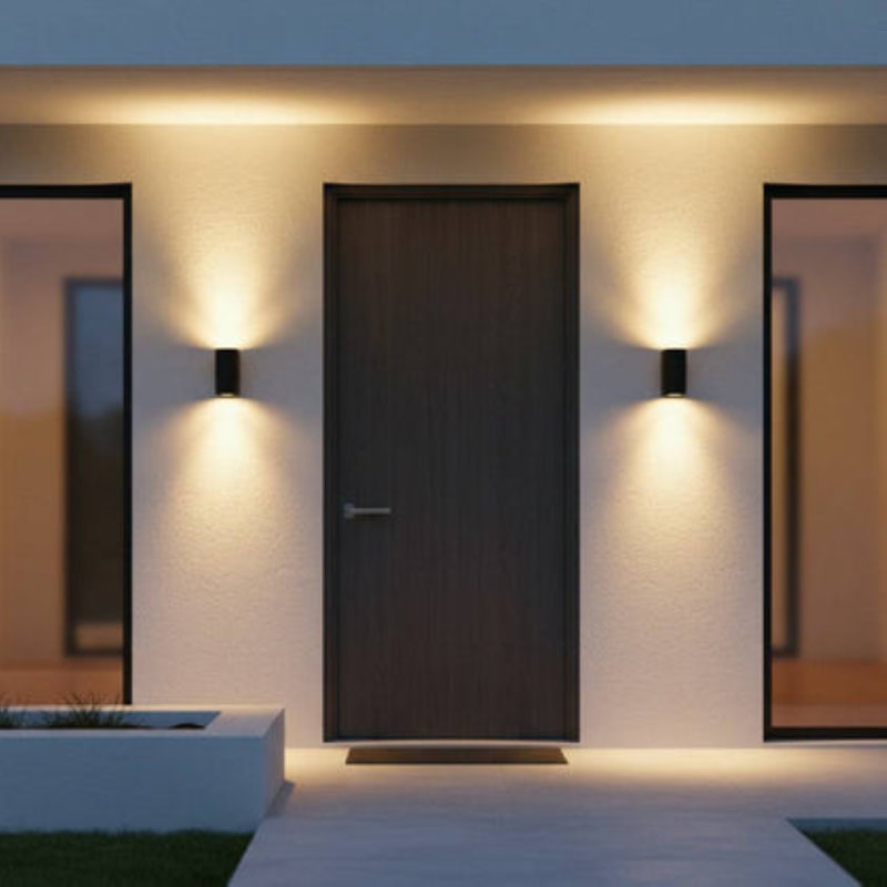 UltraBeam 10 Watt Black Up and Down Outdoor LED Wall Light - 860 Lumen
