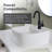 Gerber Cymira 16 In. Soft Square Vessel Bathroom Sink, Above-Counter Glazed White Fireclay Ceramic Vanity Sink With Faucet Hole, Modern Transitional Basin Sink Bowl