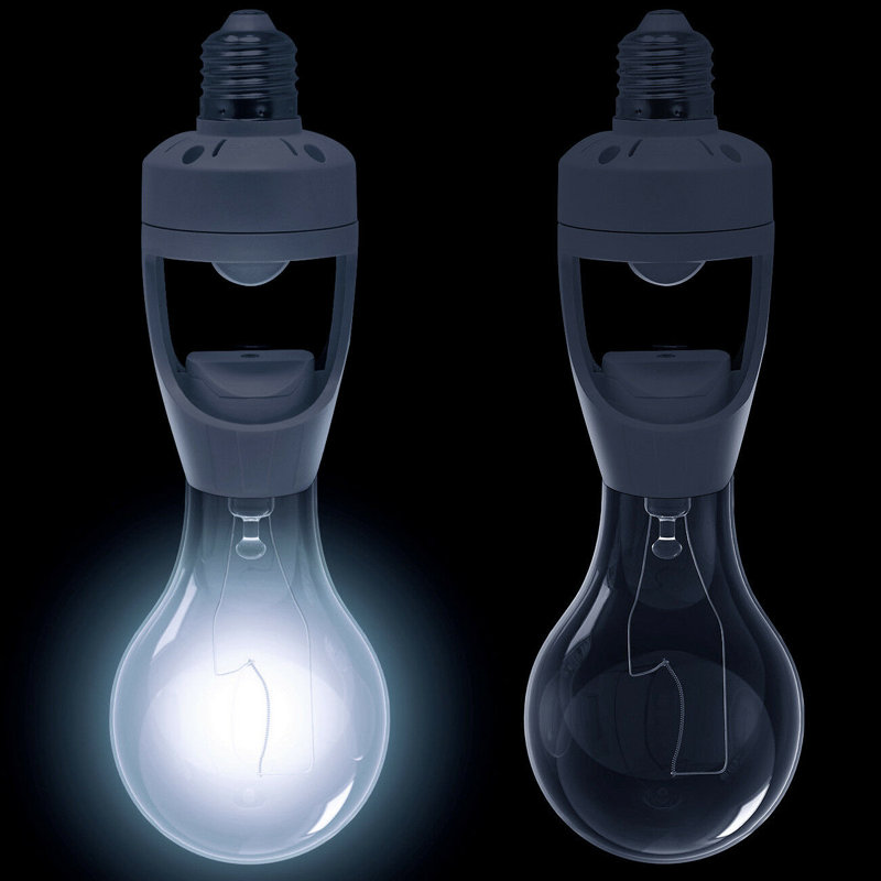 Capuchon de douille d'ampoule Sorbus Motion à mouvement de 180 degrés et capteur de crépuscule à l'aube pour ampoules et luminaires