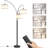 Burrak 78" H 3-Light Dimmable Arc Floor Lamp with Remote