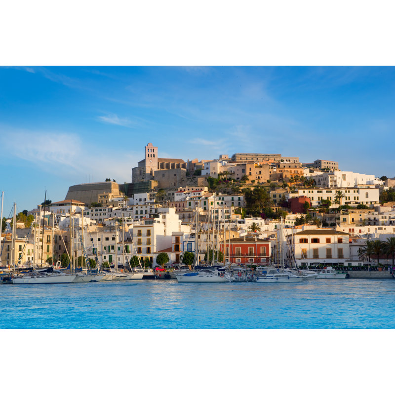 Ibiza Eivissa Town - Wrapped Canvas Print, 30cm H x 46cm W x 3.8cm D
