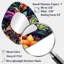 Neon Foliage Botanical Pattern I - Botanical Unique Shape Unique Wall Mirror, Boho-107229678