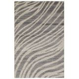 Dune Rug: Naturalist Hand Knotted Rug in Gray/Natural