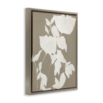 Impression sur toile, "Subtle Foliage Leaves Impression" par Design Fabrikken