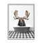 «Trinx Moose In Vintage Bath», art giclée par lettré et doublé-419417005-418391852