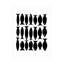 Animaux, poissons, noir et blanc, abstrait A-1063191330