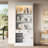 83.4"Tall Bookshelf Suite with LED Lighting