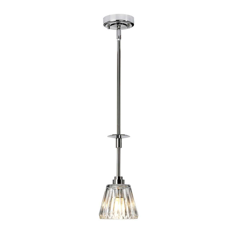 Warwickshire 1 - Light Polished Chrome Cone Pendant
