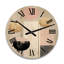 Pleine lune pleine géométrie rétro or rose 8ème - horloge murale moderne en bois surdimensionnée géométrique-766790220